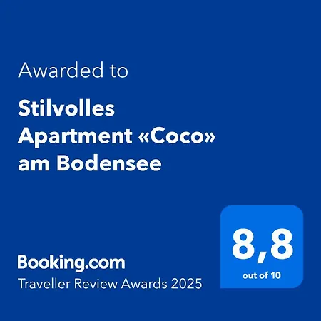Stilvolles «coco» Am Bodensee Apartman *